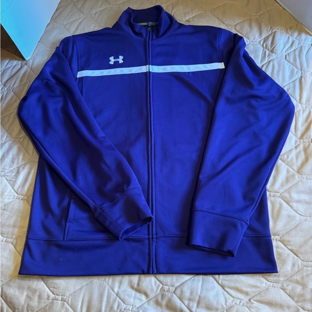 Under Armour Jacket Womens Md. Purple Windbreaker Full Zip Outdoor All Season